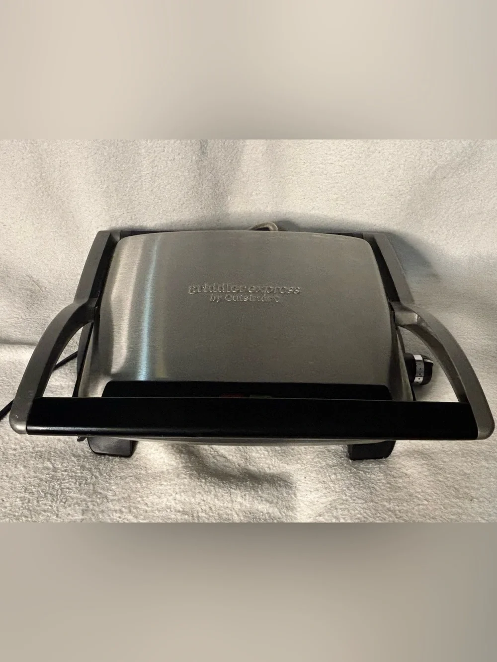 Cuisinart Stainless and Black Countertop Grill Press